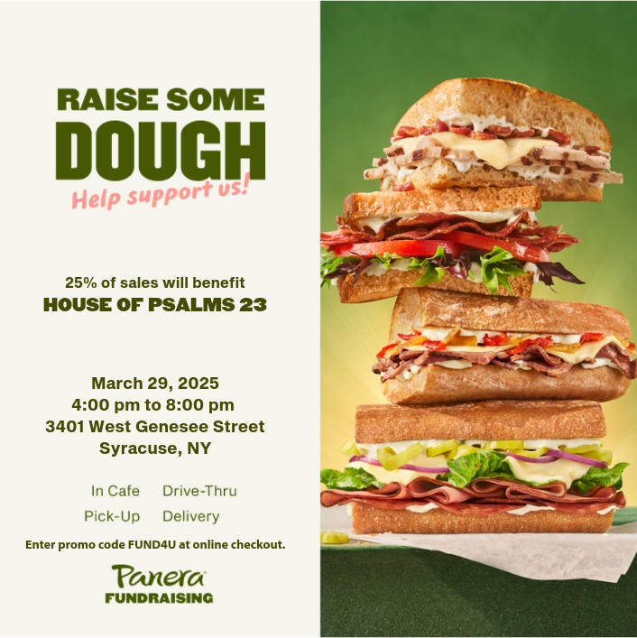 Panera Bread Fundraiser Event flyer