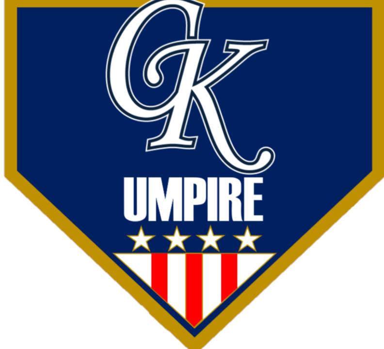 CK Umpire shield logo in blue, gold, white, and red with stars and stripes