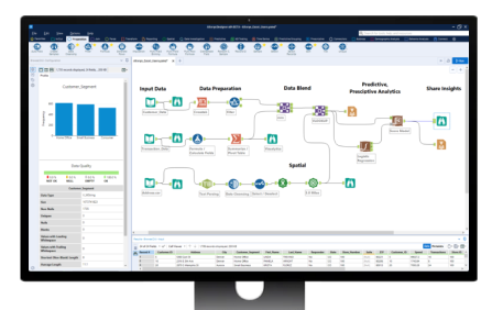 Imagem da interface do Alteryx Designer