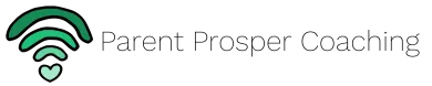 Parent Prospeer Coaching logo with green Wi‑Fi style icon and gray text on a white background
