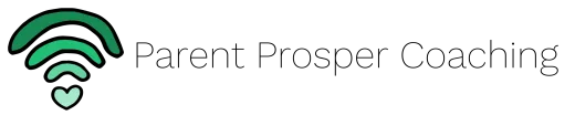 Parent Prospeer Coaching logo with green Wi‑Fi style icon and gray text on a white background