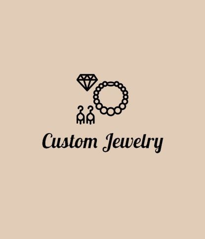 Custom jewelry text with icon