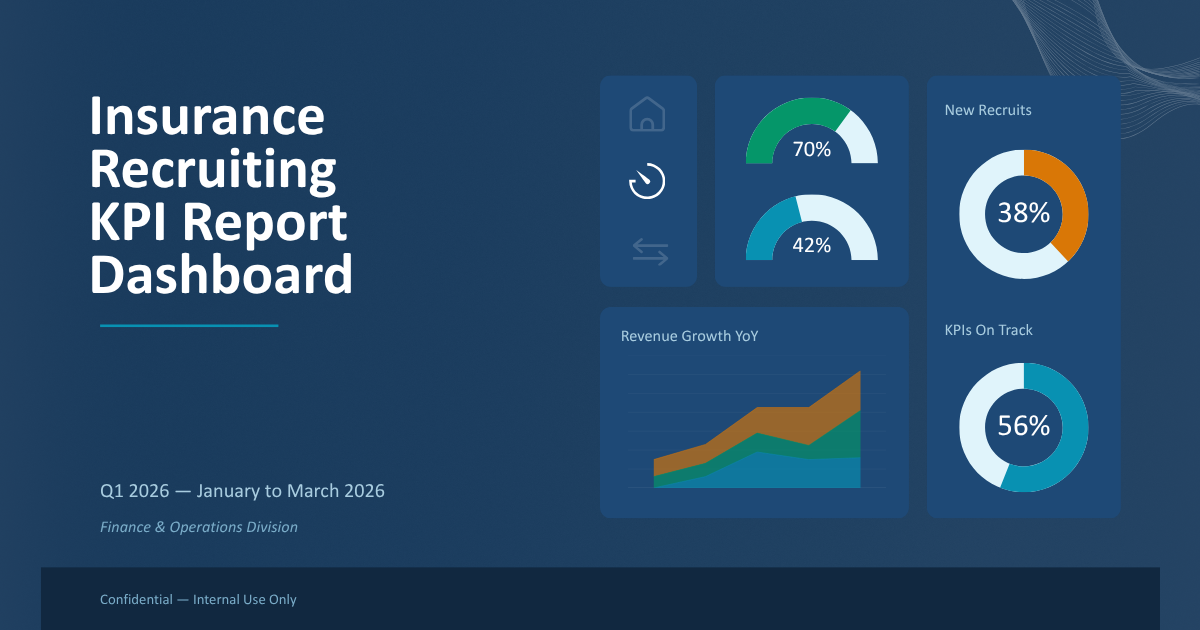 Insurance agency owner reviewing an automated recruiting dashboard