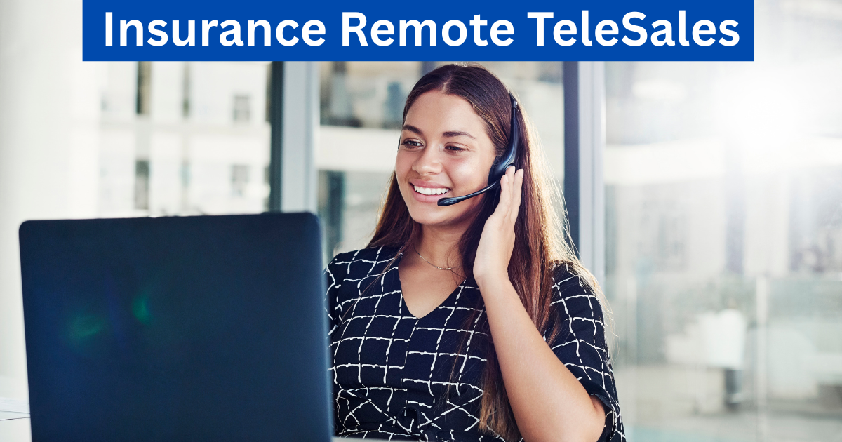 Remote life insurance agent working from a home office on a video call