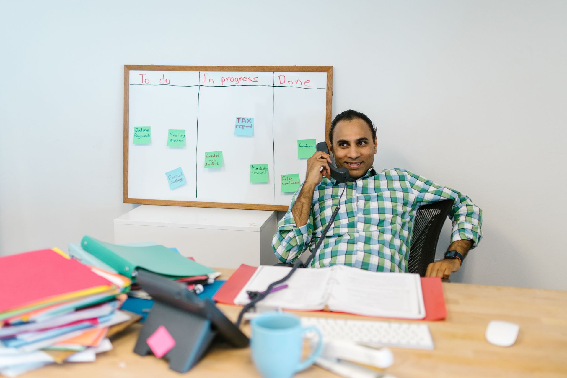 insurance recruiter on phone direct reaching out to licensed producers
