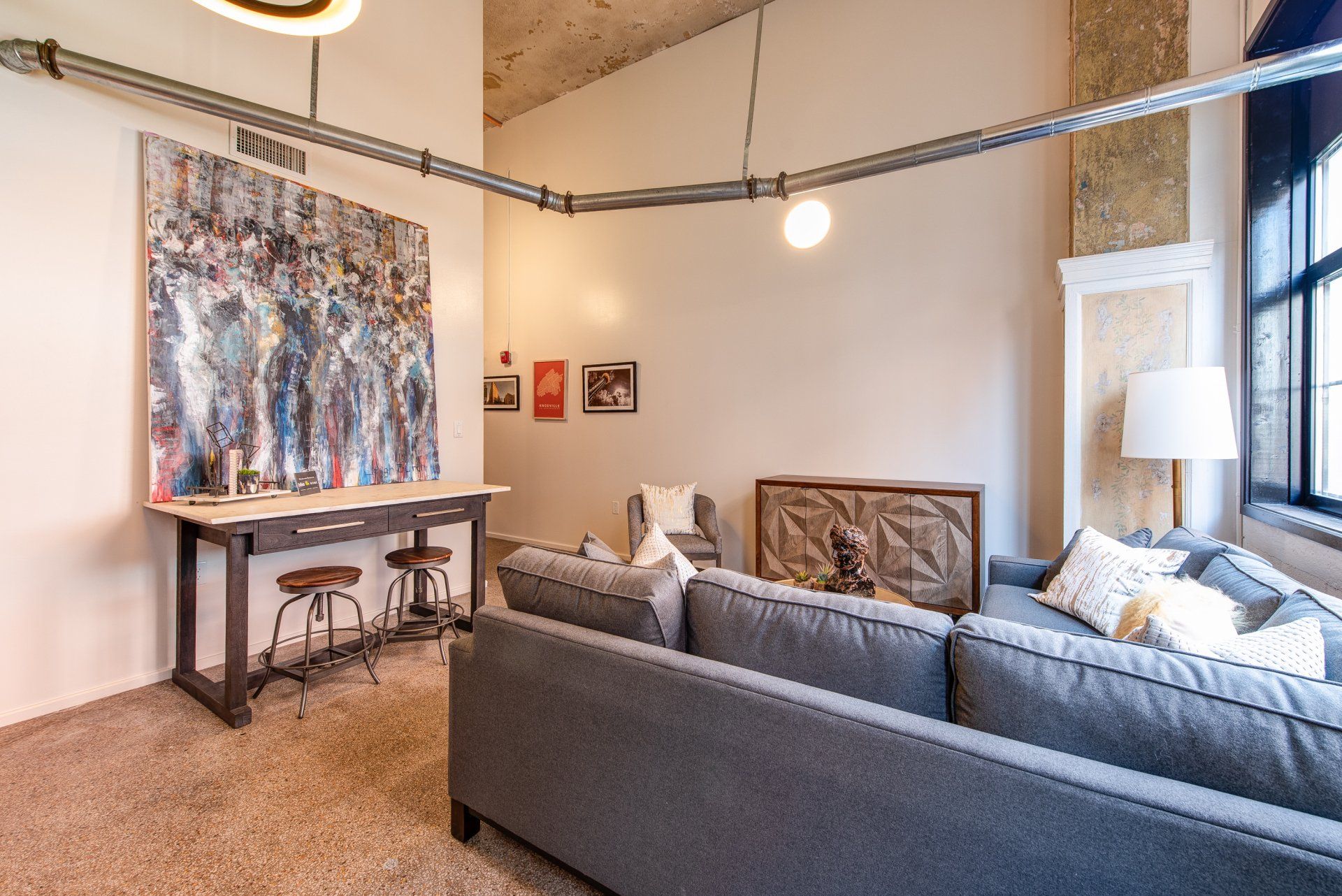 Sterchi Lofts Interior Living Room Photo