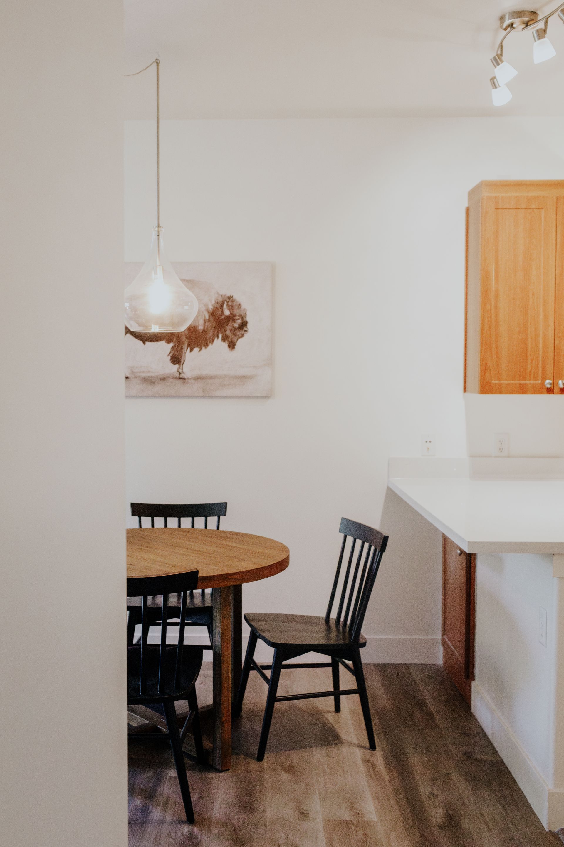 Spacious dining area