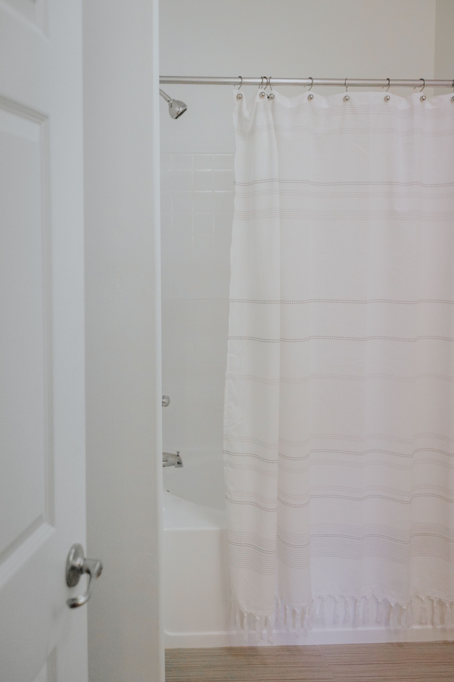 Bathroom with modern fixtures.