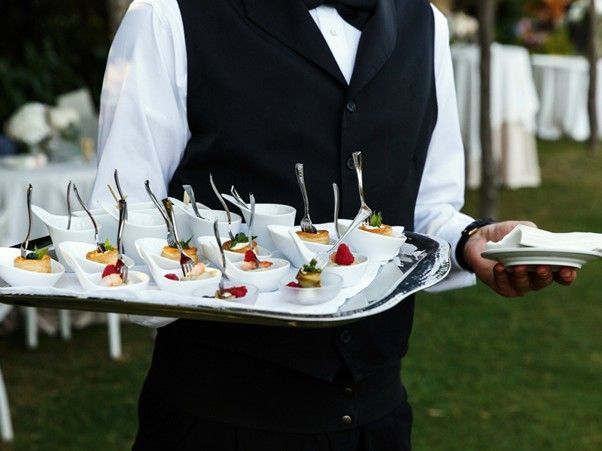 Guests enjoying lunch catering