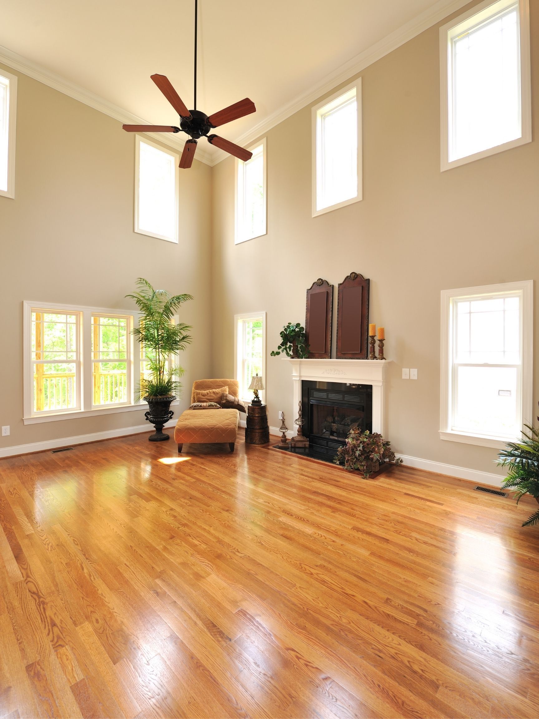 newly refinished hardwood floor with dustless refinishing in Halifax