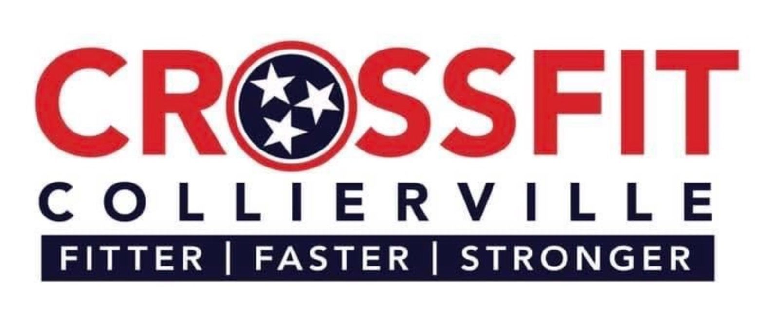 The logo for crossfit collierville fitter faster stronger