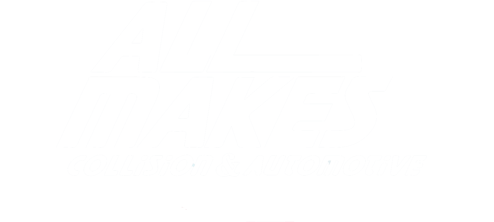 all makes collision white logo
