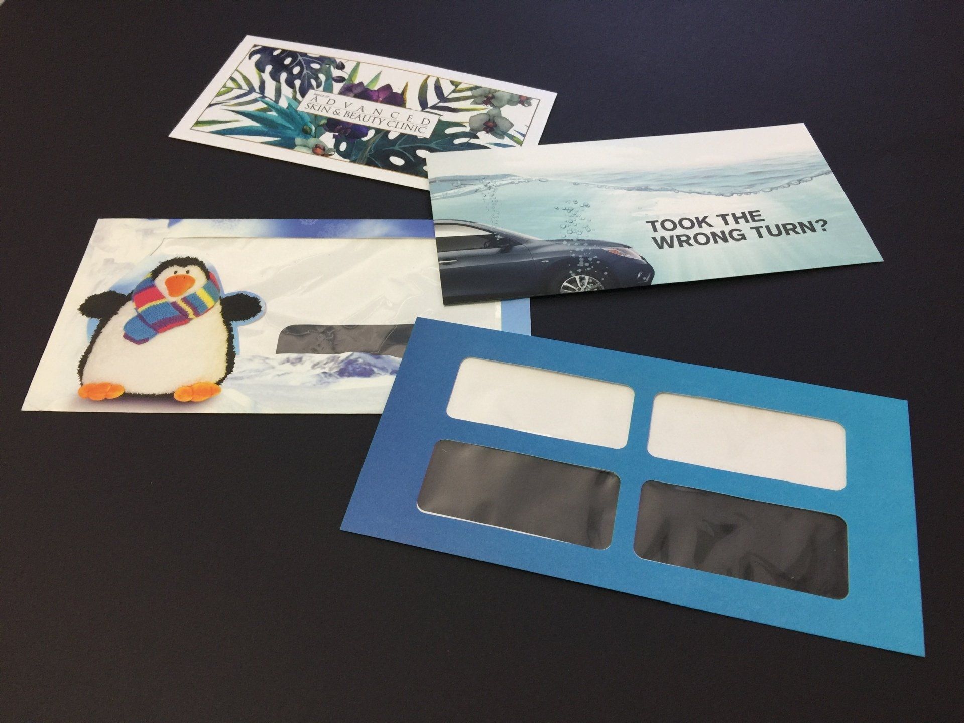 Custom printed C4  envelopes with dual windows for BMW direct mail campaign – offset envelope printing by Active Envelopes