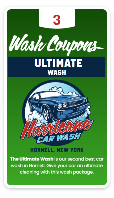 HORNELL - 3 Pack Ultimate Wash Coupon Book