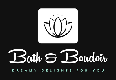 A logo with a white lotus flower icon above the text