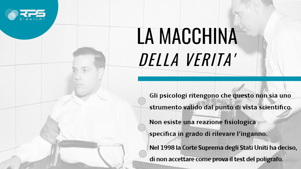 La macchina della verità funziona