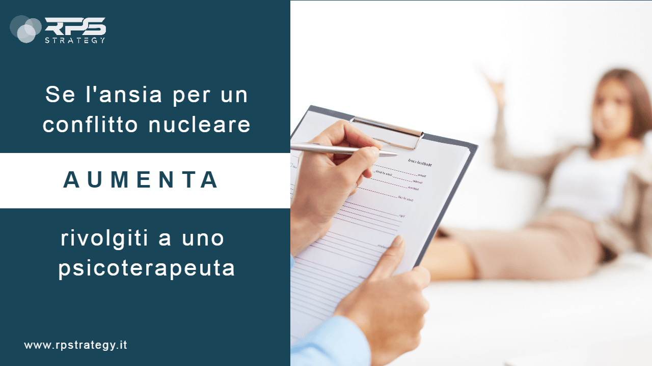 La paura di un conflitto nucleare psicoterapia
