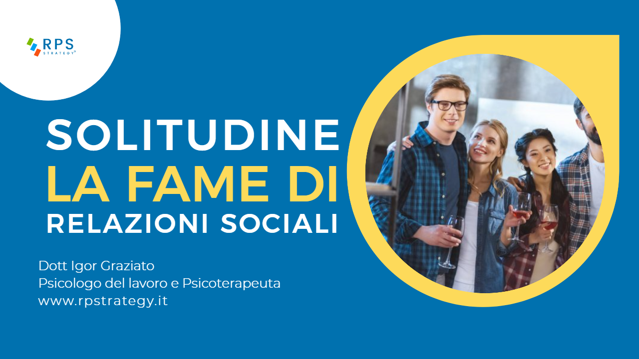 Solitudine la fame di relazioni sociali