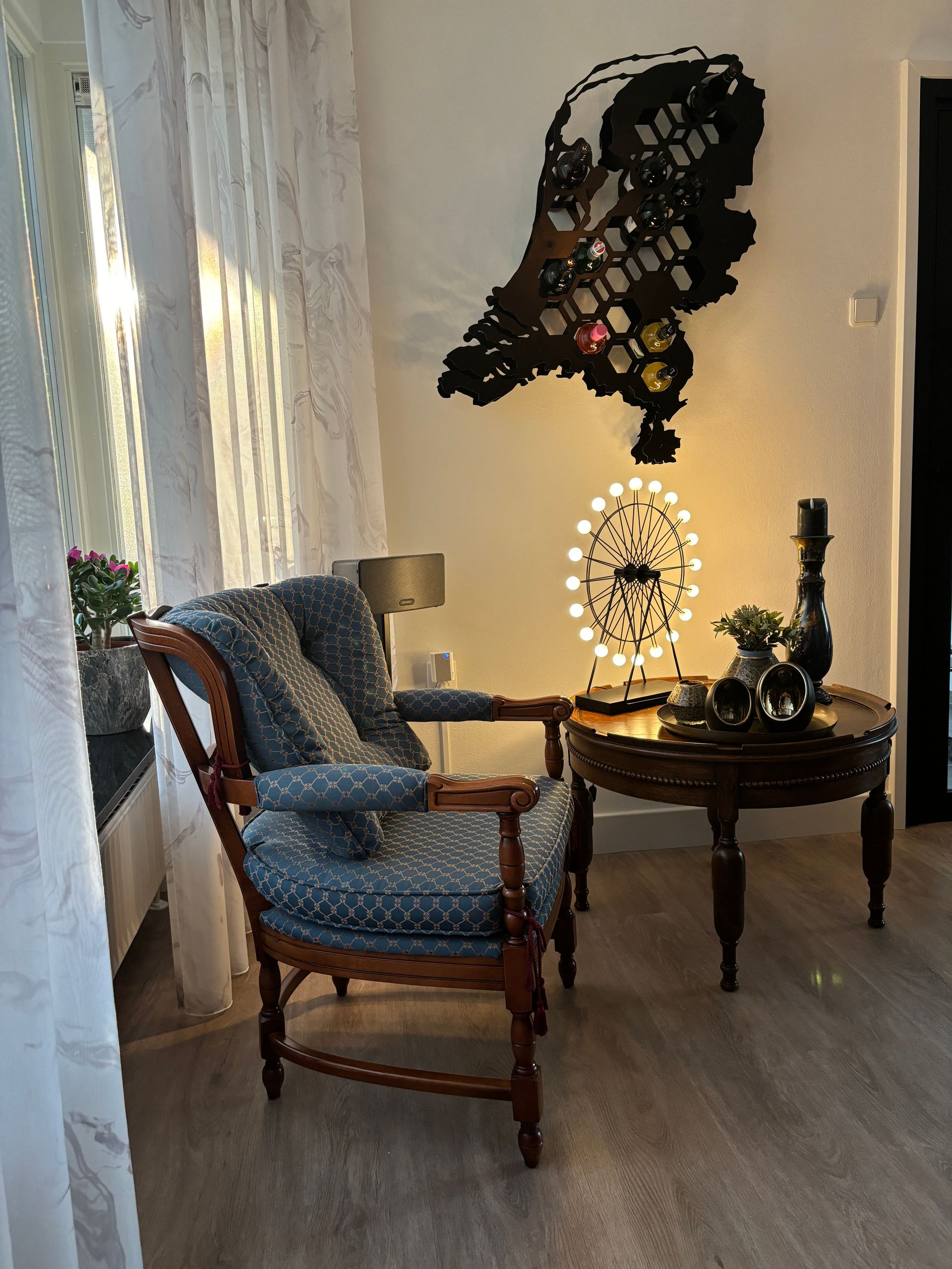 Steel wine rack black, Netherlands