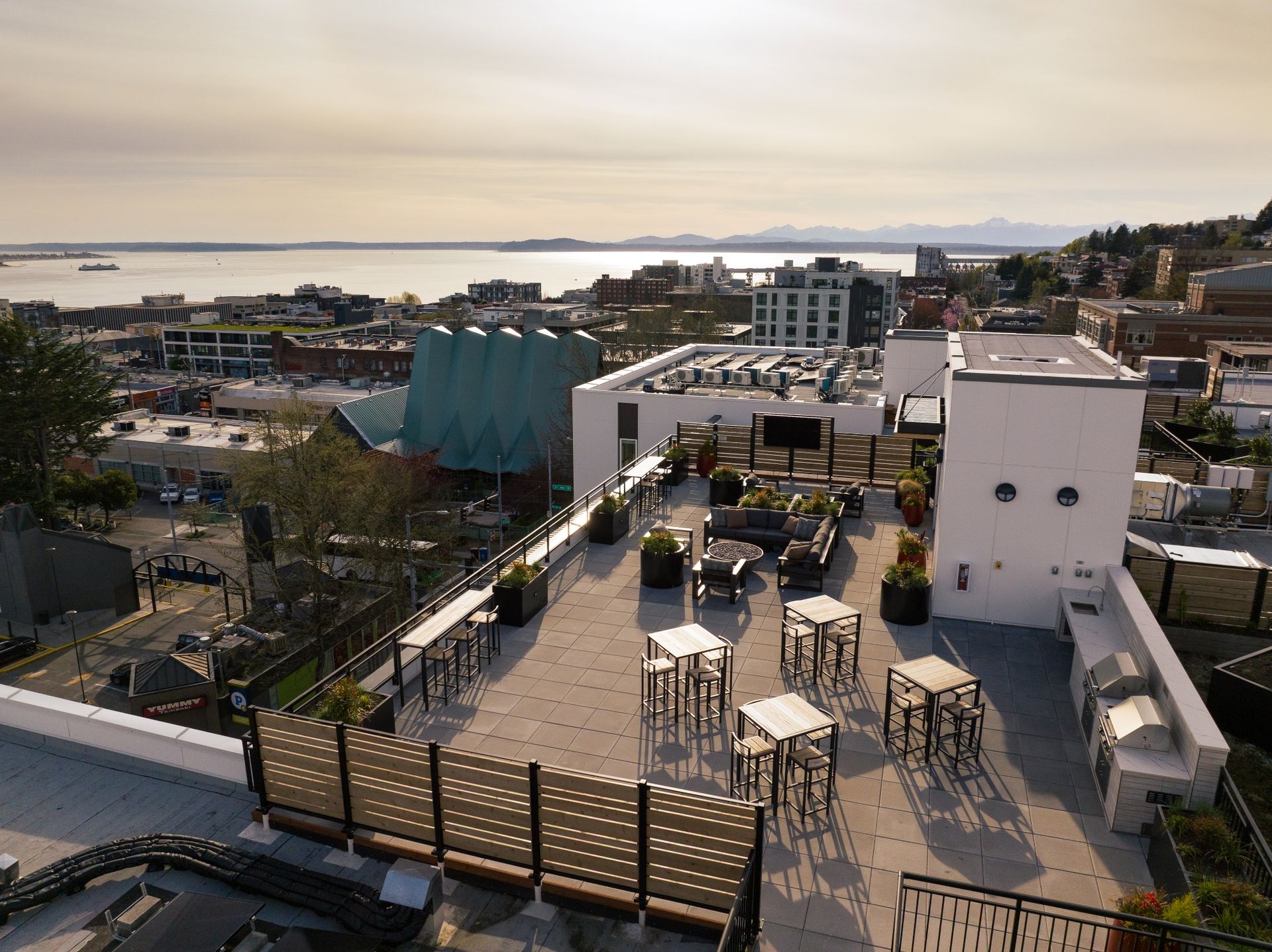 110 Roy building exterior aerial view - Seattle, WA