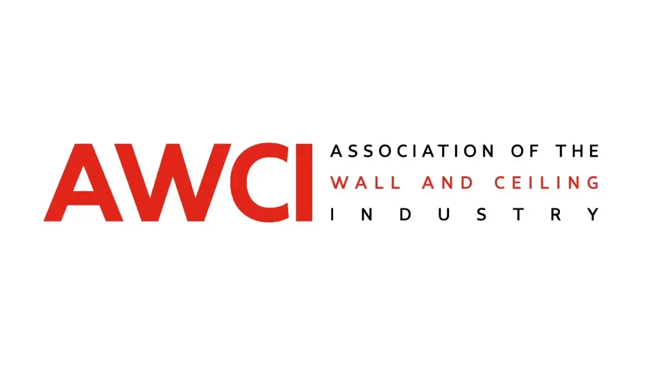 AWCI logo in red and black for the Association of the Wall and Ceiling Industry