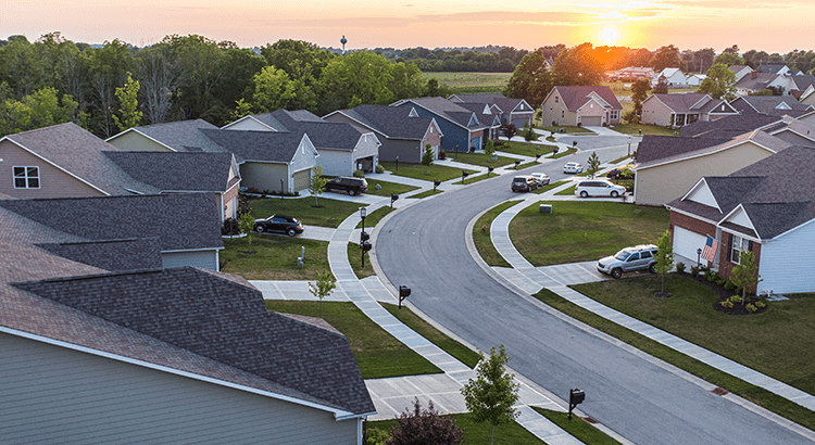 Middle Tennessee residential neighborhood