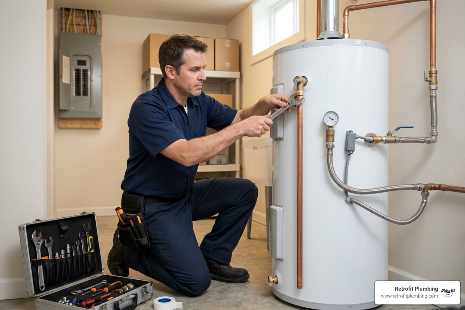 electric water heater installation