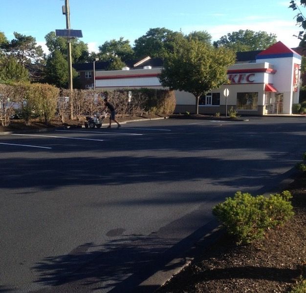 commercial paving project