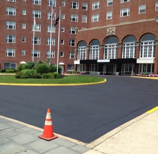 commercial paving project