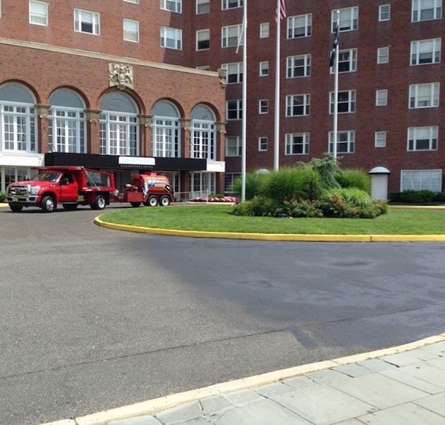 commercial paving project