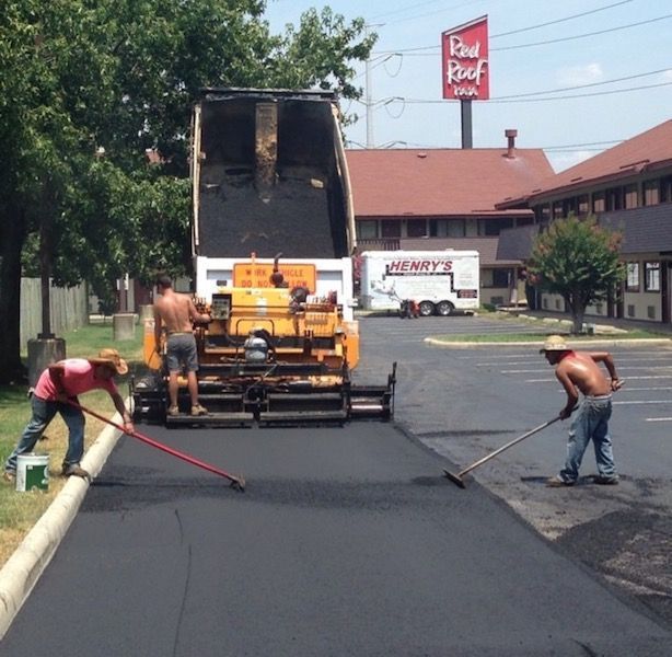 commercial paving project