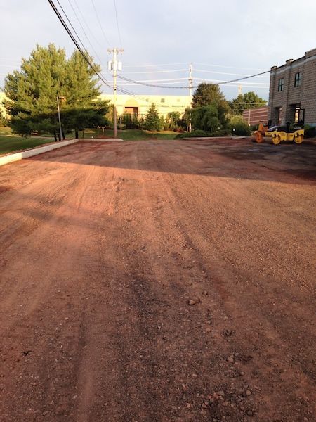 commercial paving project