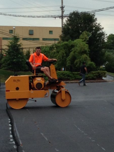commercial paving project