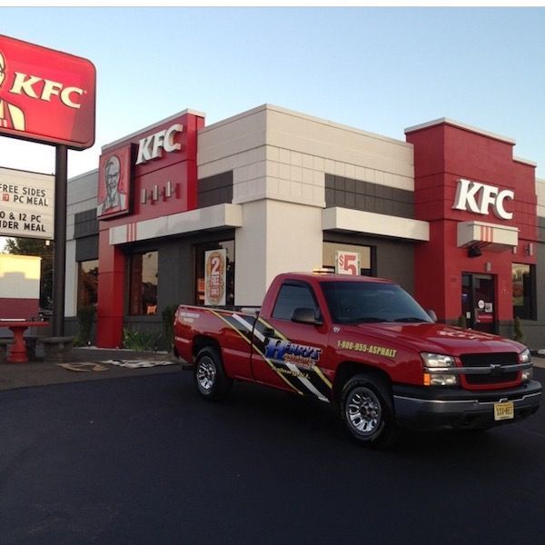 commercial paving project
