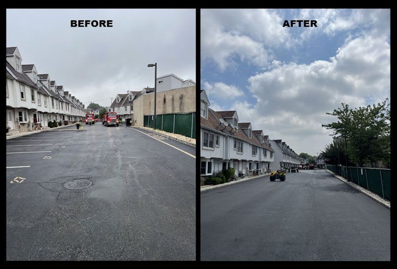 commercial paving project