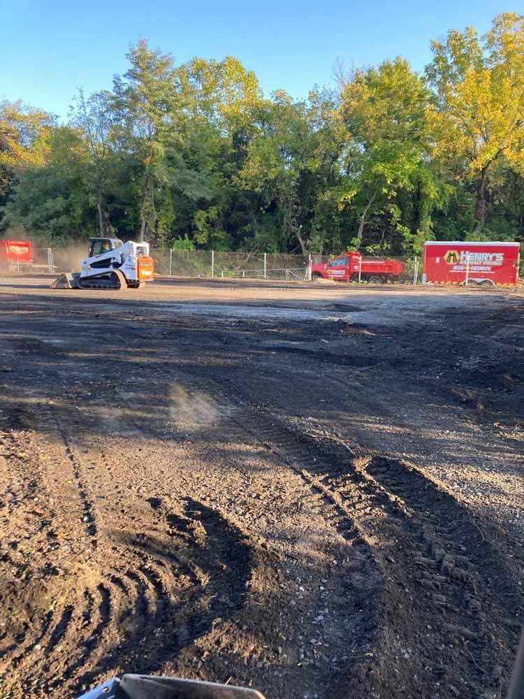 commercial paving project