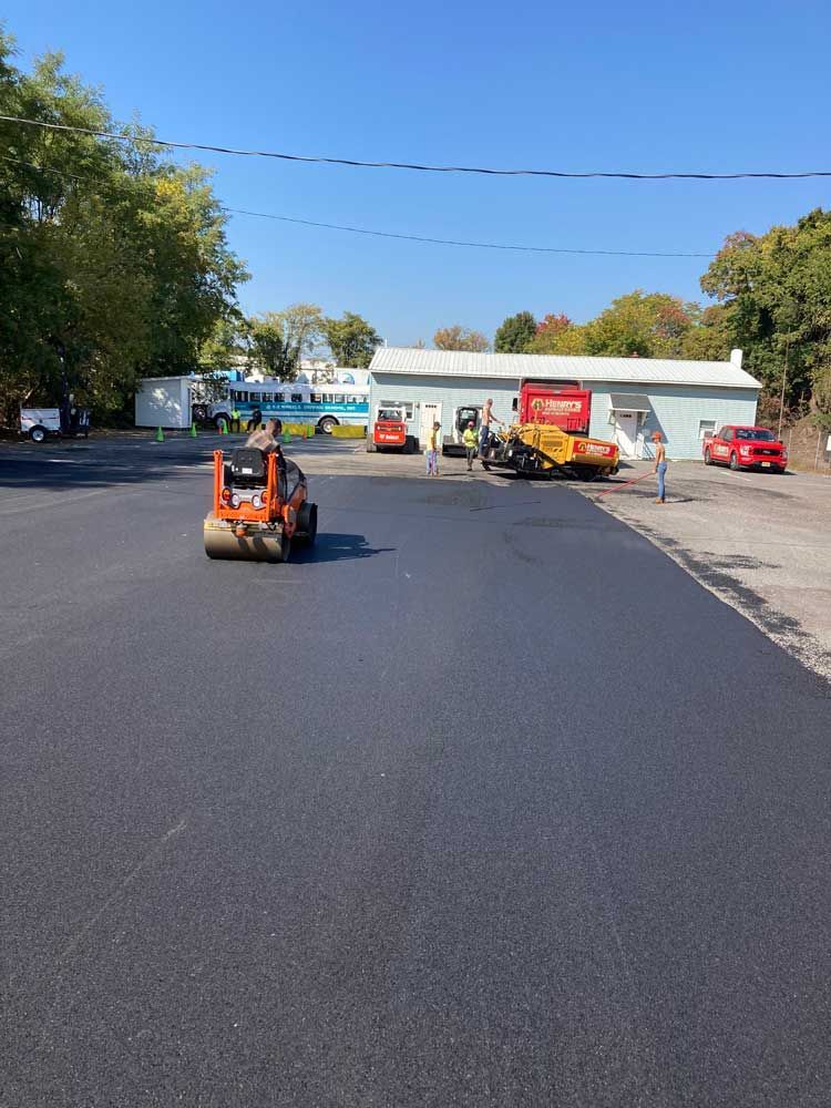 commercial paving project