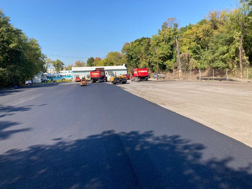 commercial paving project