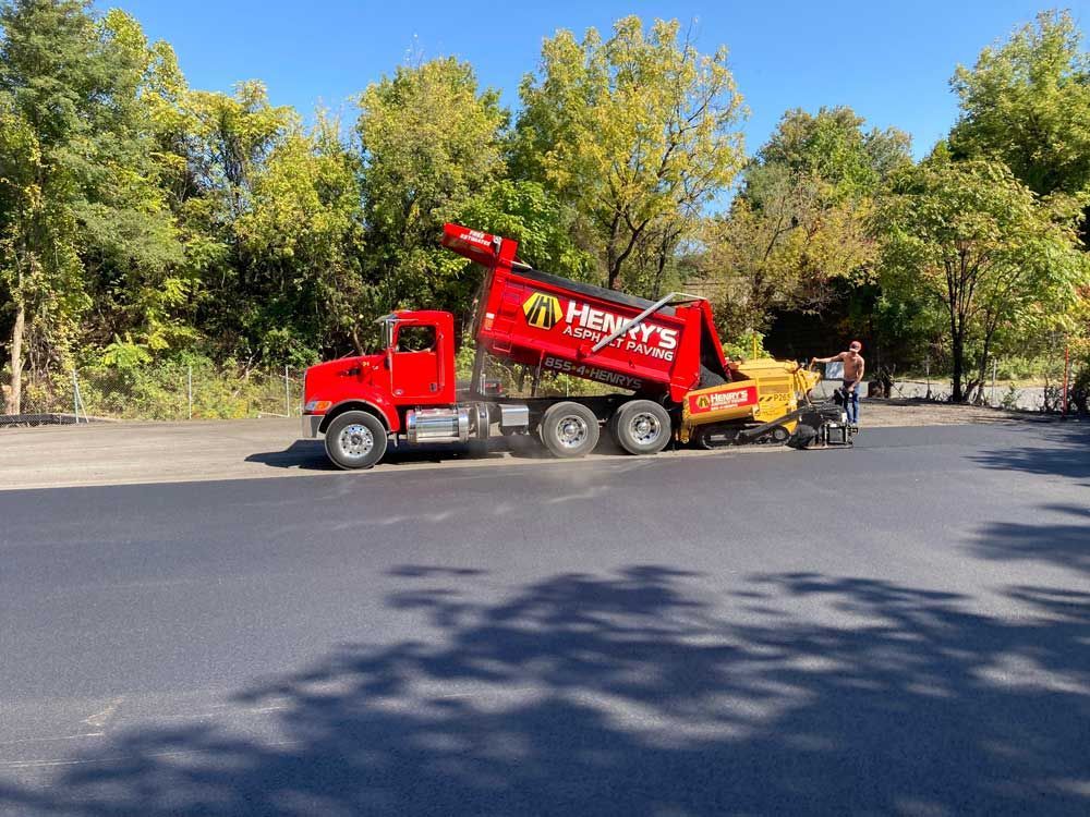 commercial paving project