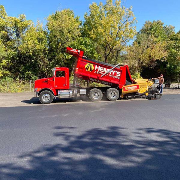 commercial paving project