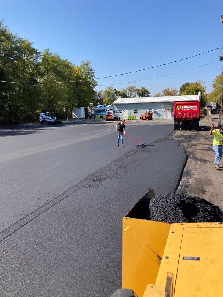 commercial paving project