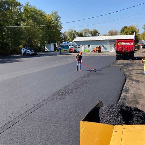 commercial paving project