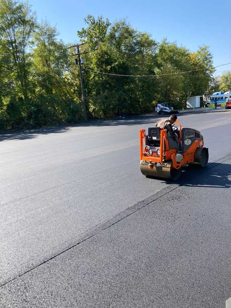 commercial paving project