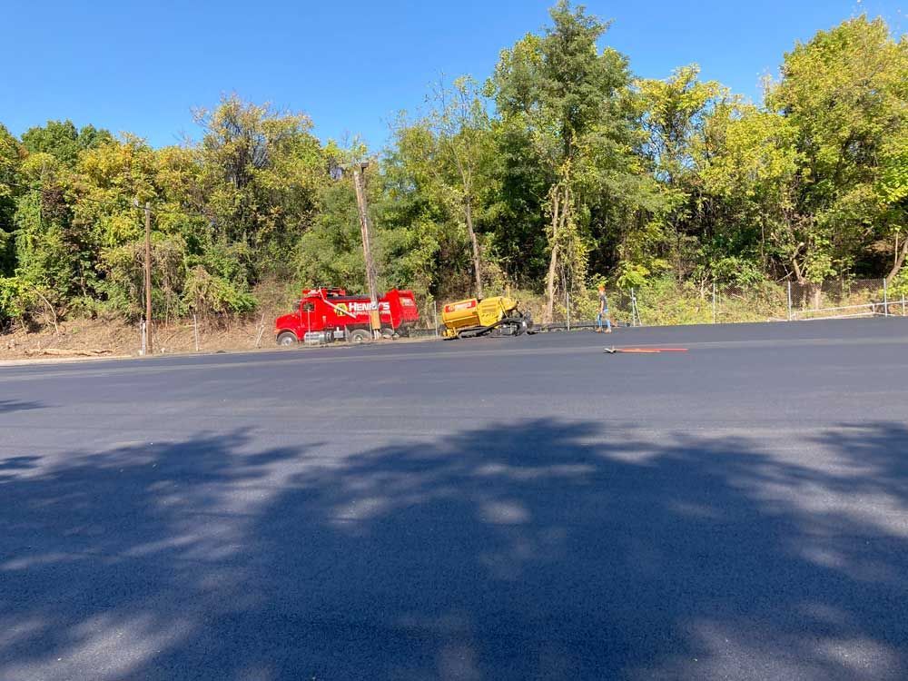 commercial paving project