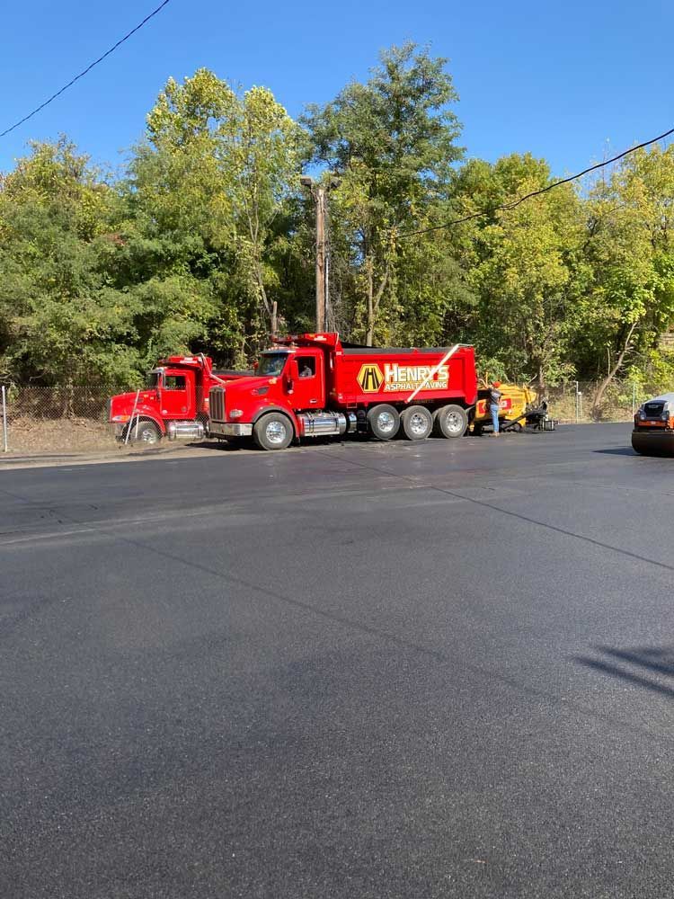 commercial parking lot paving project