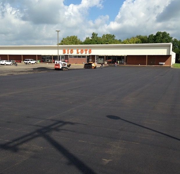 commercial parking lot paving project