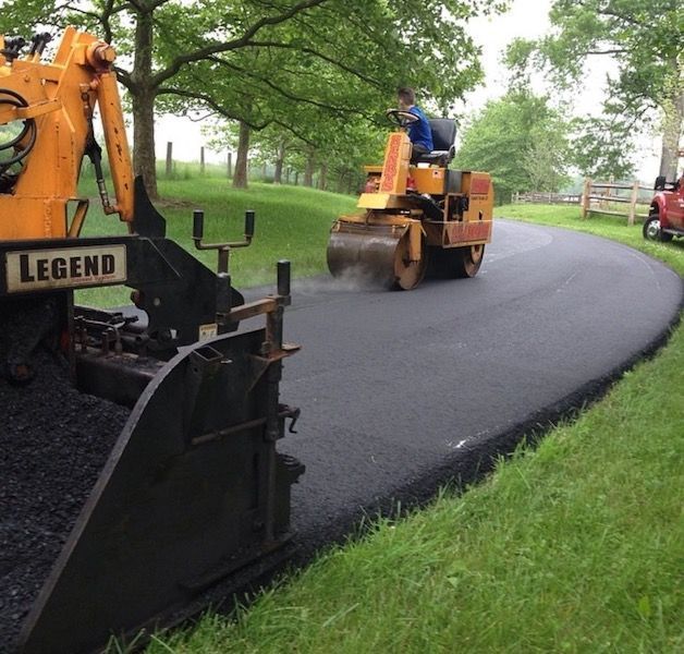 residential driveway paving project