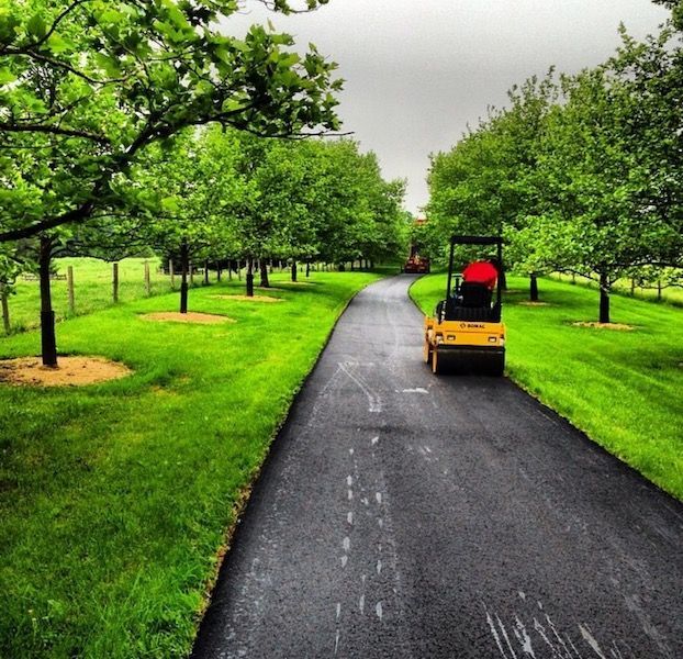 commercial paving project