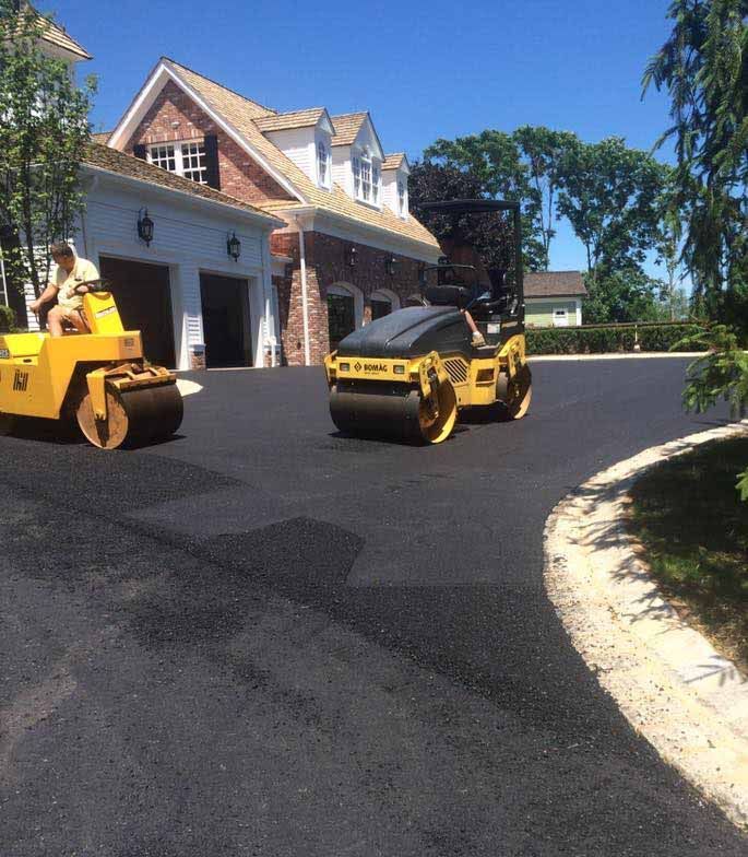 residential driveway paving project