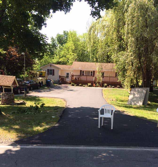 residential driveway paving project